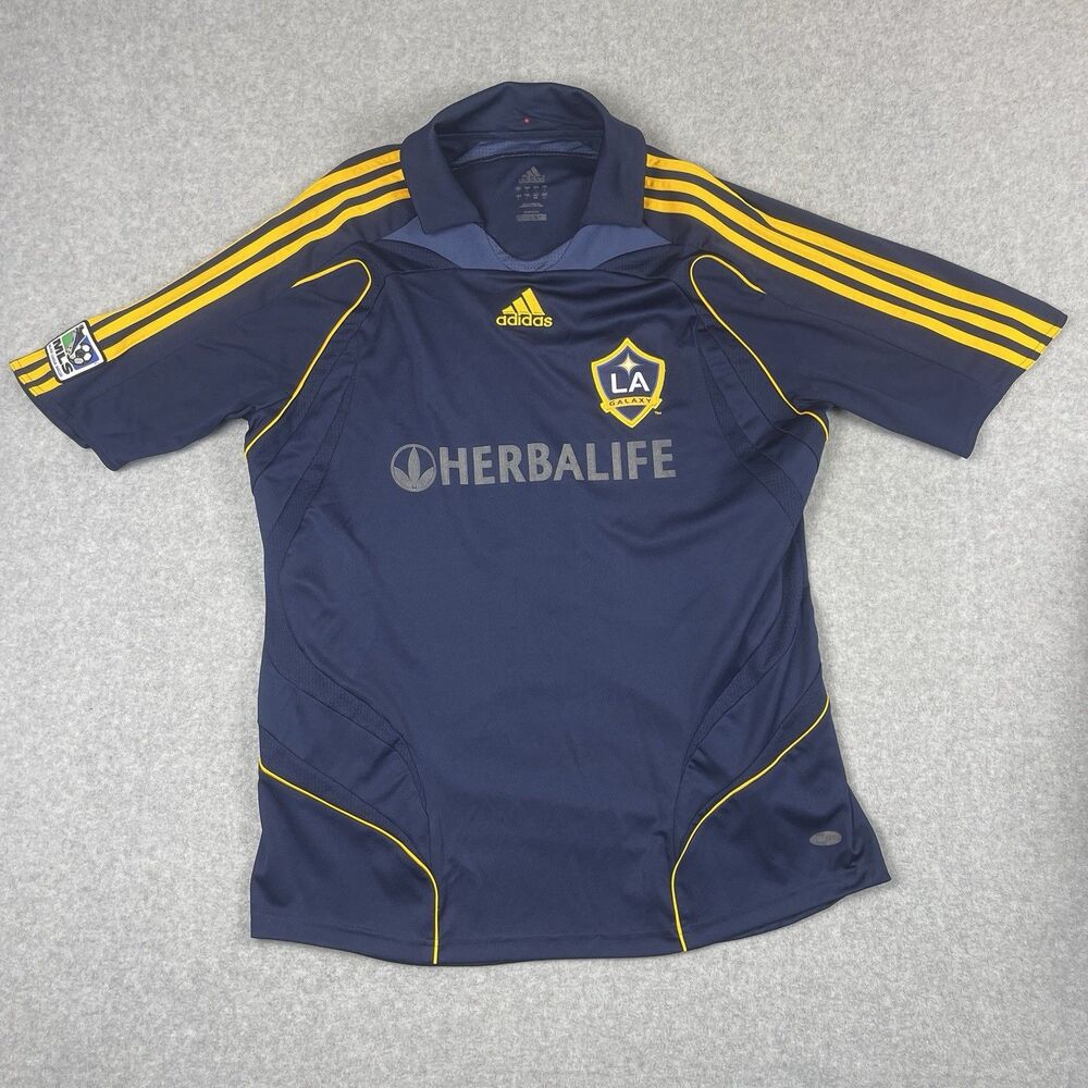 LA GALAXY 2007 Vintage AWAY FOOTBALL SHIRT JERSEY ADIDAS L Men’s  #23 BECKHAM - Picture 2 of 10